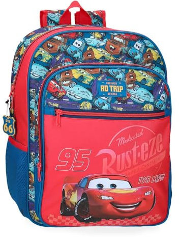 Disney Cars Rd Trip Equipaje- Bolsa de Mensajero, Niños, Rojo