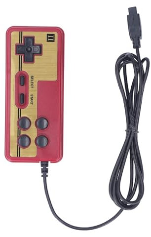 Kabelgebundener Videospiel-Player-Griff, 8 Bit, Jugendliches Design mit 1 M Kabel, ABS-Material für Controller und Konsolen