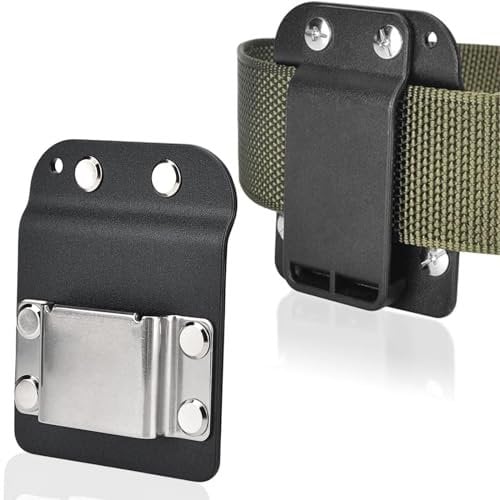 Clip-On Tool Belt Drill Holder for Impact Drivers, Nailers, Fits Up to 2 Tool Belts