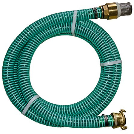 Sauggarnitur 1 Zoll, NW 25mm, 3m, Längen 1m-25m Saugschlauch garnitur für Gartenpumpe, Saugschlauch 1 Zoll, Ansauggarnitur mit Saug- und Hochdruckkupplung (3m, Schlauch)