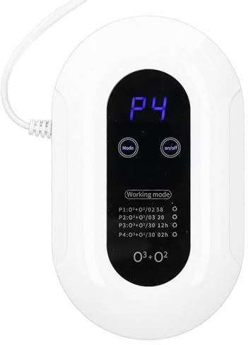 aqxreight Luftreiniger, Ionisator, Leiser Lufterfrischer, Generator, Ozonmaschine für Zuhause, Negative Ionen für Geruch, Rauch, Staub, Haustiere, Reinigung, Schlafzimmer, Badezimmer,