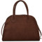 Women's Suede Tote Bag, Vintage Tote Bag for Women, Faux Suede Slouchy Shoulder Bag, Handbag Crossbody Bag, Fashion Retro Shoulder Bag (Brown,S)