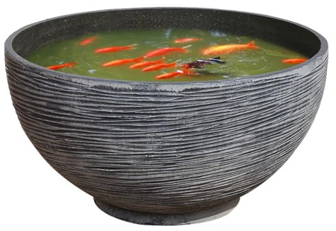 Fogukier Ciotola per fontana, ciotola per fioriera - Ciotola da giardino squisita per fioriera,Fioriera succulenta, vaso per piante acquatiche in resina per sale banchetti, scrivanie, soggiorni,