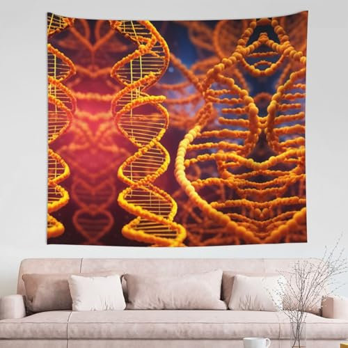 EdWal DNA-Ketten-Fotodruck, inspirierender Wandteppich, cooler Wandkunst-Hintergrund für Wohnheim, Wohnheim, Dekoration in Rom, 130 x 152 cm
