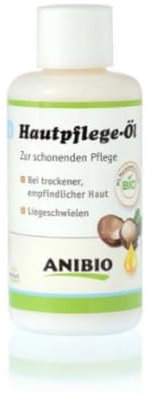 Anibio Hautpflege Öl 100ml - Bio Qualität - bei trockener empfindlicher Haut - Fell - ohne KonservierungsStoffe oder Alkohol - Hautpflegeöl - Hunde