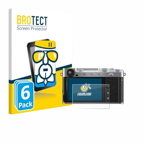 BROTECT Schutzglas für Fujifilm X-E5 | 6 Stück Transparenter Displayschutz Made in Germany Schutzfolie Panzer Folie Glas 9H Anti-Fingerprint Einfache Montage Clear