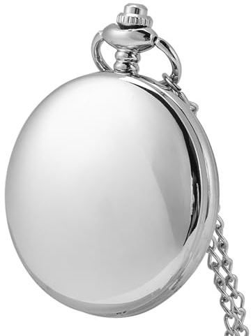 Haofy Klassische Quarztaschenuhr mit Kette, Arabische Zahlen | Langlebige Legierung für täglichen Gebrauch, präzise Zeitmessung, kratzfeste Abdeckung, vielseitiges Accessoire für Hoch