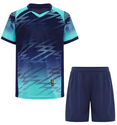 JIZYO Kinder Jungen Set Trainingsanzug 2-Teilig Sportbekleidung Sportanzug | Short Kurze Hose and T-Shirt Sport Outfits Jogginganzug Fußballuniform Sommer