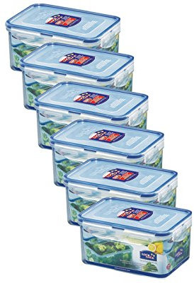Lock&Lock Frischhaltedose Vorratsdose Multifunktionsbox 1,1.Liter - 6er Set HPL815D