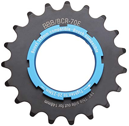 BBB: E-Bike Sprocket [BCR-70E] - Grey, Blue - Grey, Blue - 20T