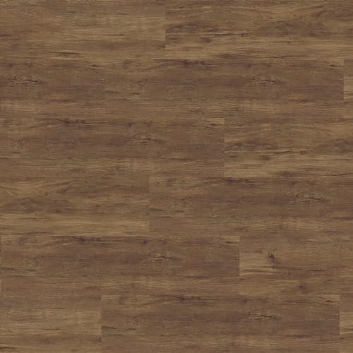 Vinylboden zum kleben 1 Paket (3,77 m²) 0,30 mm Nutzschicht 2 mm Stärke Holzoptik (Kastanie rustikal) Klebevinyl Klebefliesen Vinylfliesen zum Verkleben für Küche Bad Wohnzimmer Wasserfest