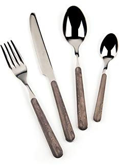 Excelsa Wood Besteckset, Edelstahl, 24-teilig braun