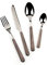 Excelsa Wood Besteckset, Edelstahl, 24-teilig braun