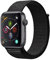 Apple Watch Series 4 (GPS, 44MM) Space Grey Aluminium Case with Black Sport Loop (Renewed)