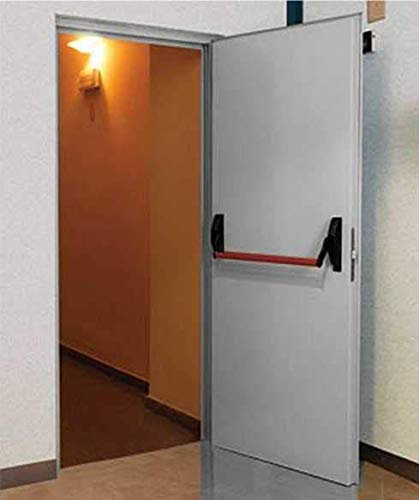 PORTA TAGLIAFUOCO PER CARTONGESSO REI 120 ANTINCENDIO - MISURA 180X215 - (2 Ante 90+90) SPINGERE DESTRA - SERRATURA E MANIGLIA