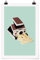 Bilderwelten Poster Galerieprint - Jonas Loose - Kamera mit Käse - Glänzend 30 x 20cm
