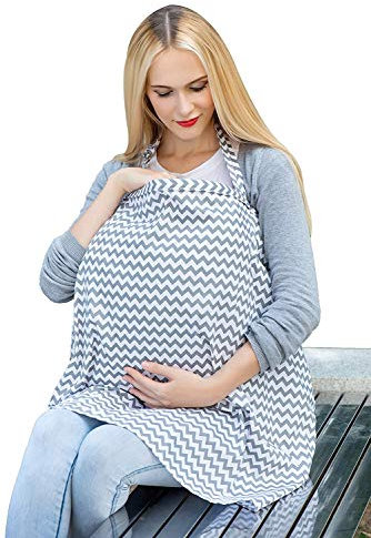 Stilltuch für Unterwegs, Stilltuch Stillschürze, Weicher und Atmungsaktiver Stillschal, Nursing Cover Breastfeeding Cover, Stillen Abdeckung Privatsphäre Wache Stilltuch für Outdoor, 100x70cm