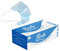 Blake & White Purely Protect blaue Standard-Atemschutzmaske für den Einmalgebrauch, Karton mit 50 Stück, Typ 1, 3lagig