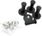 WJUAN 4er Set Garderobenhaken Edelstahl Schwarz | 53mm Handtuchhaken | Wandhaken mit 20kg Tragkraft & Montagezubehör | Kleiderhaken für Bad, Küche, Schlafzimmer