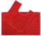 Allure Bath Fashions Non-Slip Chenille Bobble Bath Mats - Anti Slip Plush Supersoft Durable Microfibre Absorbent & Quick Drying Bath Mat for Kids, Adults (Red, Bath & Pedestal Mat Set)