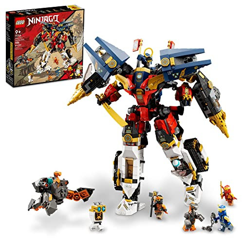 LEGO NINJAGO Ninja Ultra Combo Mech 71765 Vehicle Playset for Ages 9+, with Car, Jet and Tank Toys; Creative Building Kit for Kids (1,104 Pieces)
