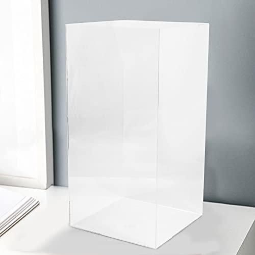 Fetcoi Rechteckig Klarer Schaukasten 30 x 30 x 60cm Acrylvitrine Transparent Acryl Vitrine für Figuren Modelle Piratenschiff Sammlerstücke