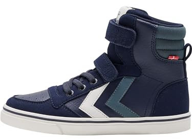 hummel Unisex Kinder Slimmer Stadil High Jr Sneaker, Black Iris, 37 EU