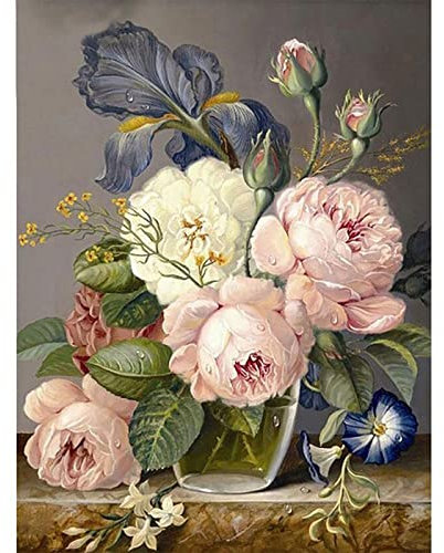 Instarry 5D Diamond Painting Groß Vase mit Blumen Wall Decoration 60x40 cm