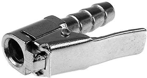 SolaDirect Tyre Air Chucks, Tyre Valve Air Pump Clip, Car Motorbike Air Pump Thread Nozzle Adapter, Car Truck Tyre Inflator Valve Connector (Fits 6 mm / 0.25 in ID Hose)