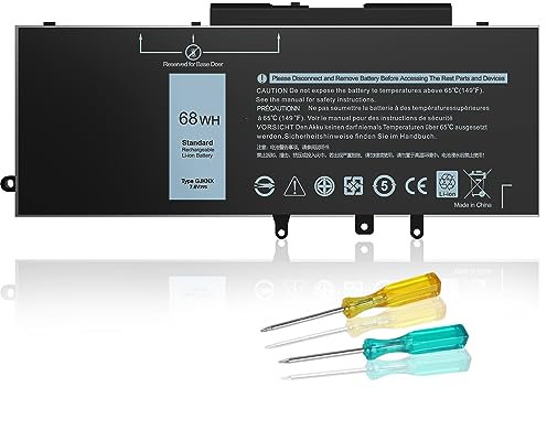 BND 68Wh GJKNX Laptop Battery for Precision 15 3520 3530 Series GD1JP DY9NT Dell Latitude 5580 5480 5YHR4 5280 5288 5488 5590 5591 5490 5491 5495 E5480 E5580 E5490 E5590 [68Wh 7.6V]