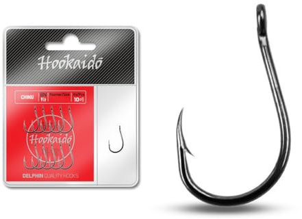 10 x DELPHIN HKD CHINU stark geschmiedete Karpfenhaken Angelhaken von Größe #10 bis #1/3 erhältlich (4)