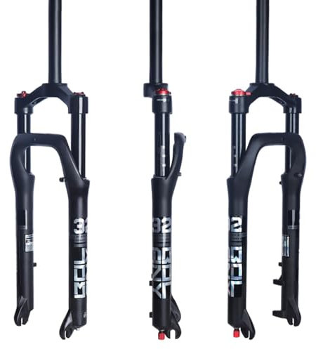 BOLANY Snow Bike Vorderradgabel für Ein Fahrrad 26 Zoll Aluminiumlegierung Luft Gas Fett Gabel Fahrrad für 4 Zoll Reifen Fahrrad Zubehör
