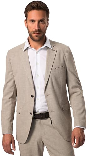 JP 1880 Herren große Größen Übergrößen Menswear L-8XL JP1880 Sakko Bamboo Baukasten FLEXNAMIC®, Business, bis Gr. 36/72 Sand 34 826785310-34