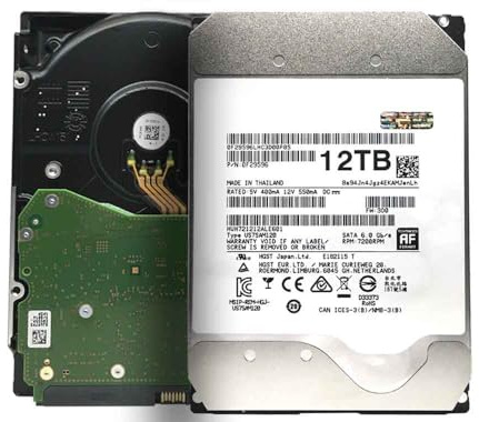 MDD MAXDIGITALDATA MDD - HC520 HUH721212ALE601 12TB 7200RPM 128MB Cache SATA 6.0Gb/s 3.5inch Enterprise Hard Drive - 5 Year Warranty (Renewed)