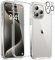 Miracase 360 Grad für iPhone 15 Pro Max Hülle mit Eingebaut Glas Schutzfolie, Komplettschutz HandyHülle Stoßfest Case für iPhone 15 Pro Max Schutzhüllen 6,7 Zoll, Klar