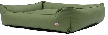 Ancol Oxford Dog Square Bed in Green - Water Resistant Outdoor Pet Pad Sleeping Place - Garden Kennel Puppy Blanket Mat - 84 x 105cm XL