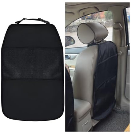 JNNJ 2 Stück Rücksitzschoner Vordersitze Autositz Rückseite, Trittschutz Rücksitz, Rückenlehnenschutz Kraftfahrzeuge, Autositz Wasserdichter Rücksitzschoner, Universal Rückenlehne Autositz(67×43.8cm)