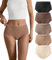 SHARICCA Nahtlos Slips Unterwäsche Damen Hohe Taille Bequeme Seamless Hipster Slips No Show Unterhosen Damen Panties Mehrpack (Mehrfarbig-5P01-M)