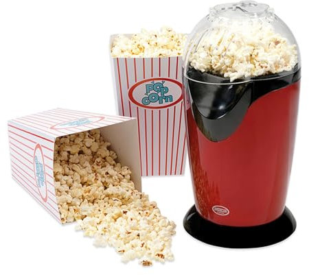 American Originals EK0493 Electric Hot Air Popcorn Maker, 1100 W, Red