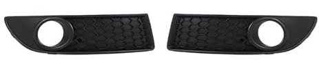 Kühlergrill Für VW Für Polo Für GTI 2006-2009 Auto Links Rechts Vorne Untere Stoßstange Nebelscheinwerfer Gitter Center Grill Entlüftungsgitter Zubehör 6Q0853666G Auto Frontgrill(1Pair Grilles)