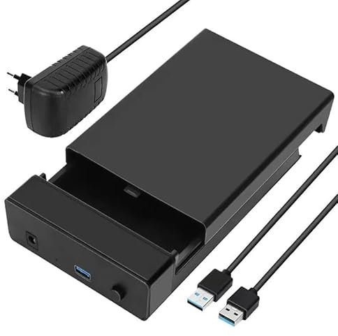 Multibao 3.5 inch HDD USB 3.0 to SATA External Hard Drive for 2.5/3.5 HDD/SSD Disk up to 18TB Hard Drive Enclosure with DC Power Adapter