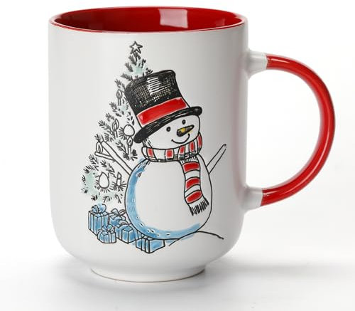 Weihnachtstasse Keramik,Kaffeetasse Groß,Weihnachten Tasse 16oz,Große Tasse,Weihnachtsbecher Keramik,Tasse Winter,Weihnachtstasse Teetasse für Kaffee Tee Milch Xmas Geburtstagsgeschenke