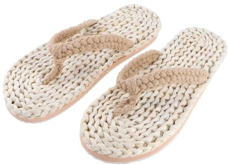 Holibanna Sandales En Paille - Design Créatif Tendance Spa Couleur Aléatoire