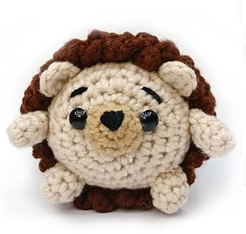 Lifemaison Igel Einsteiger Häkelset für Anfänger mit kinderleichtem Garn,Hilfsmitteln & Schritt-für-Schritt Videoanleitung,Igel Häkel-Starterset,für Erwachsene Kinder Geschenk DIY-Handarbeiten