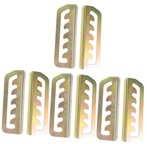 IMIKEYA 4 Paare Relaxsessel-zubehör Austausch Der Armlehne Armlehnenständer Für Stühle Klappstuhl Stuhlhussen Strandstuhl Liegestuhl Stuhlteil Armlehnenhalterung Liegezubehör Eisen Golden