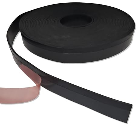 diconfa PROFILINE PLUS Splitterschutz GUMMI PLUS - LÄNGE: 0,25m bis 10m - kompatibel mit genannten Führungsschienen - KLEBER: rot, TESAFIX - AUSWAHL: 9950mm (9,95m) - Spanreißschutz