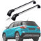 FQYZJDCZ Dachgepäckträger Querträger für Suzuki Vitara 2016-2023, Auto Dachgepäckträger Querträger Dachreling Schienen Träger Halter Zubehör,C-Silver Black