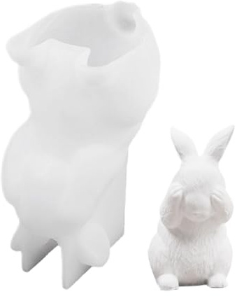 Ostern Kaninchen Silikonform Hasen Silikonformen Gießformen Osterhase Silikonform Gipsguss Form Silikon Hasen Bastelform Für Kuchen Und Fondant Basteln