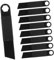 Happyyami 10St Feuerschaber Camping zubehör Feuer Machen Outdoor Werkzeug notfallausrüstung Outdoor Überlebenswerkzeug Survival-Camping-Tool Feuerstarter Schlagschaber Rostfreier Stahl Black