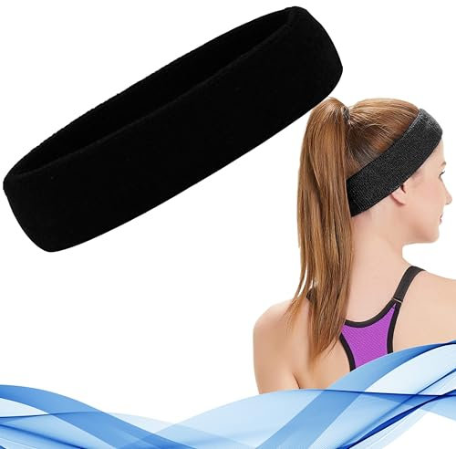 Bracelet Sueur 2 pièces - Poignets pour la transpiration Poignets et Bandeaux Cheveux unisexe en différentes couleurs. Lot de 2 poignets pour activités sportives telles que le tennis, le padel, la